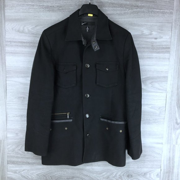 House of Howe Black Wool Blend Jacket Coat - Picture 1 of 5